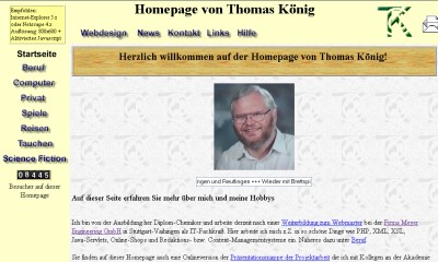Klick für große Version Homepage Thomas König 2000