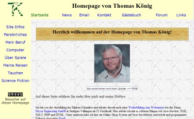 Klick für große Version Homepage Thomas König 2001